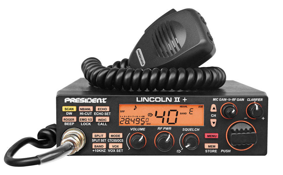 President Lincoln II + ham radio transceiver Amateurfunkgerät AM FM SSB CW